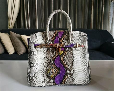 snakeskin birkin bag